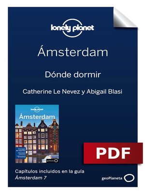 cover image of Ámsterdam 7_12. Dónde dormir